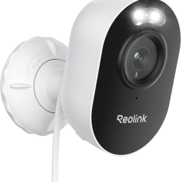 كاميرا مراقبة خارجية مطورة لوموس 2K 4MP مع أضواء كاشفة من ريولينك، كاميرا واي فاي ثنائية النطاق 2 4/5 جيجاهرتز، تنبيهات فورية للكشف عن الأشخاص/المركبات/الحيوانات، تحدث ثنائي الاتجاه، تخزين محلي