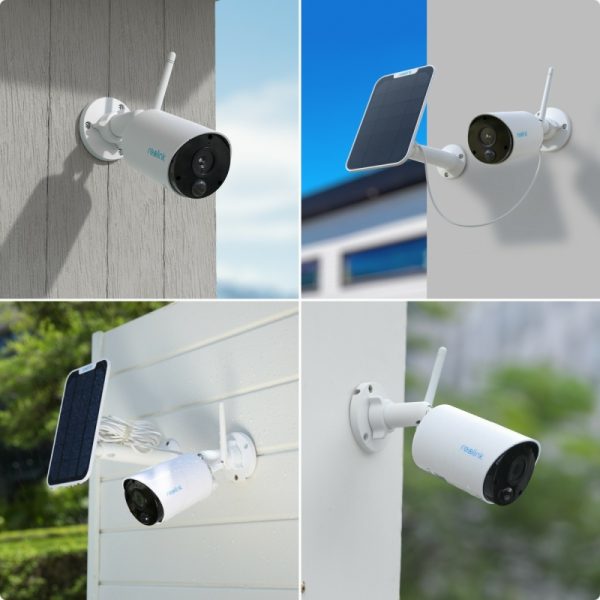 Reolink argus series b320 with solar panel 3mp outdoor battery powered security camera with person vehicle detection two way 1 600x600