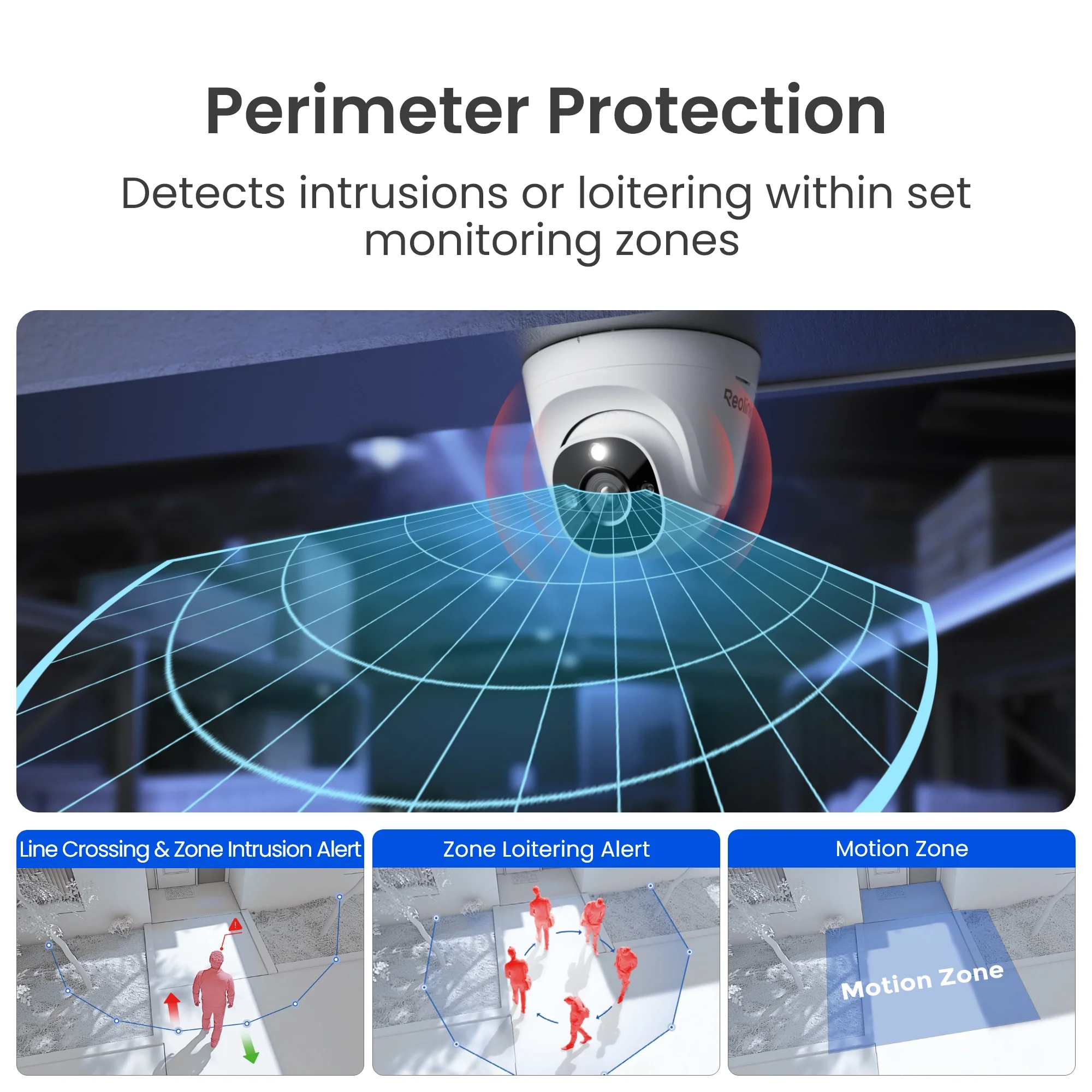 كاميرا Reolink RP PCT8M: كاميرا قبة بدقة 8 ميجابكسل و4K وزاوية رؤية 125 درجة بتقنية PoE الصورة 6